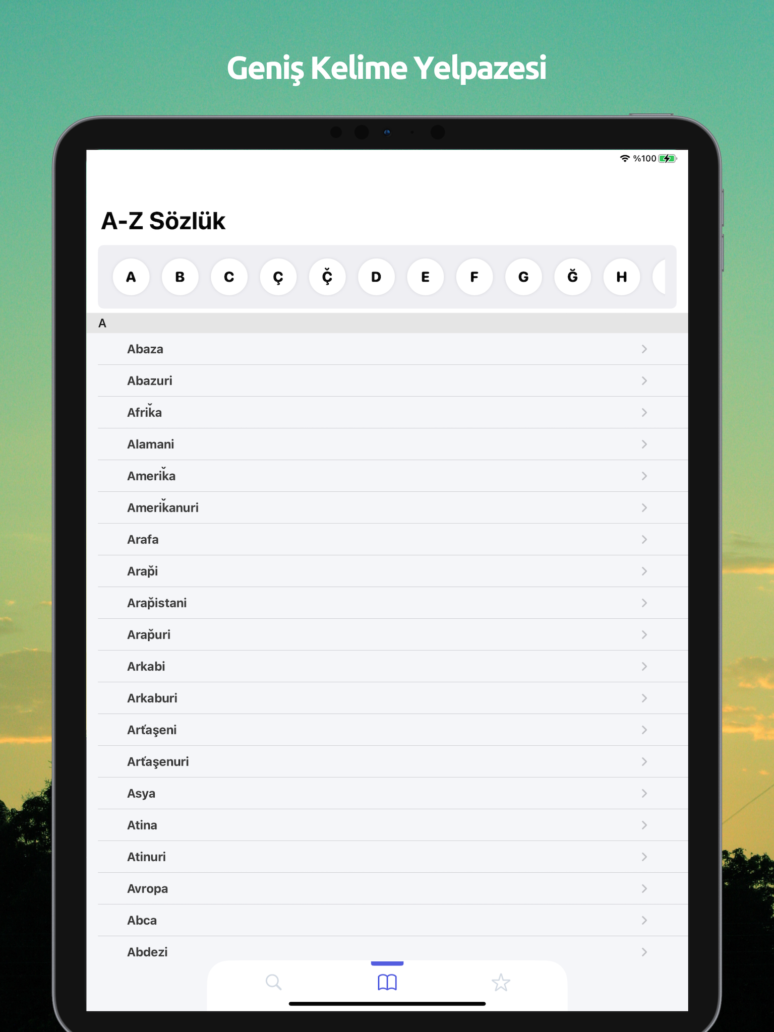 App Screenshot for iPads